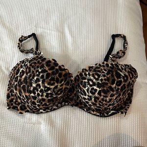 PINK Cheeta push up bra